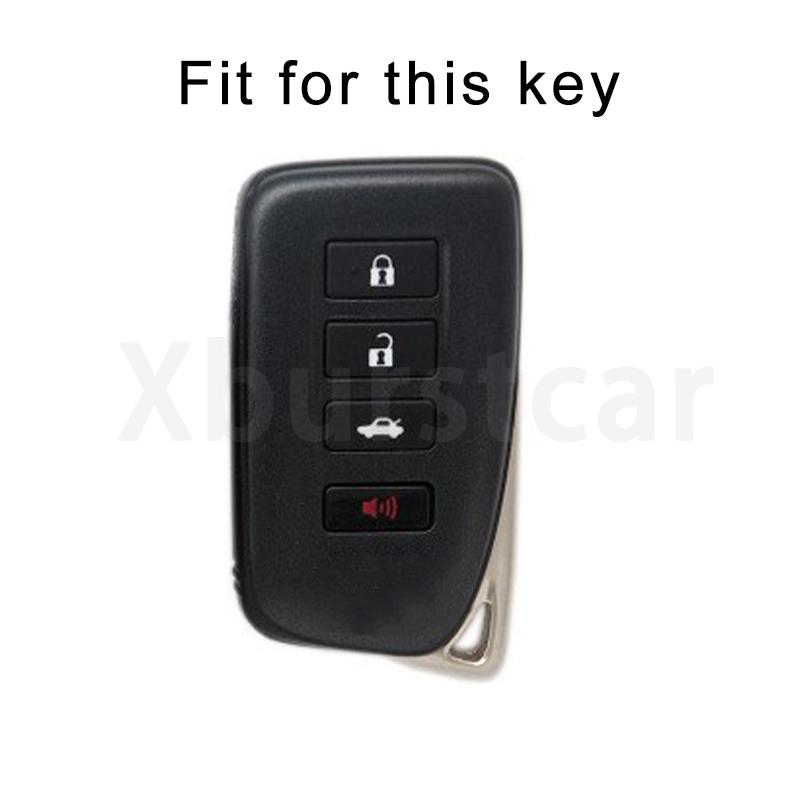 4 Buttons TPU Leather Car Key Case Cover Bag Holder For Lexus NX GS RX IS ES GX LX RC 200 250 350 LS 450H Keychain Protector Accessories
