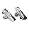 2 Pcs Mi.xim Brake Rubber Block Drawer Type Aluminium Alloy Bike Brake Pads Lower Noise Anti Friction Silver