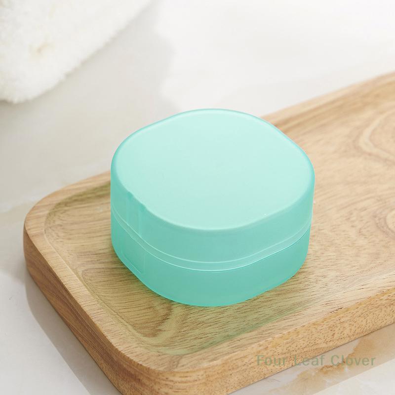 1PC Round Travel Soap Box Creative PP Bathroom Travel Waterproof Sealed Portable Soap Box With Lid Soap Rack Supplies