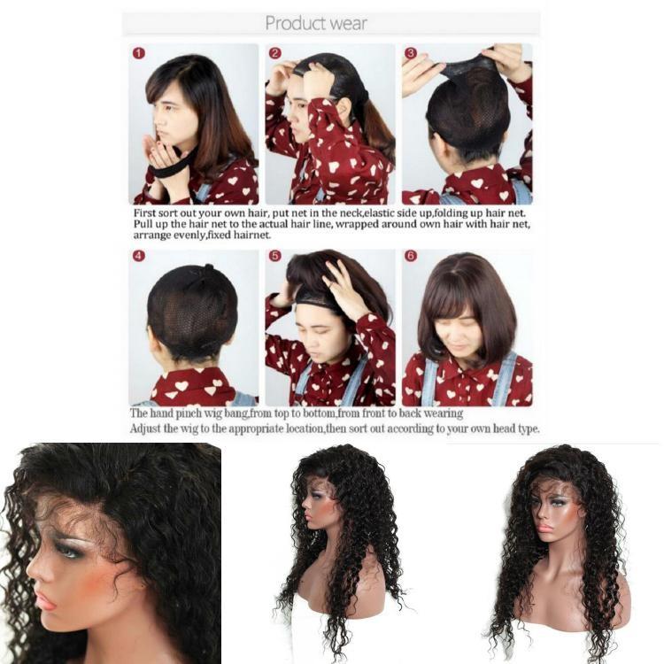 Brasilianische tief gewellte lockige synthetische Haare Vollperücken mit hitzebeständiger Faser für Frauen