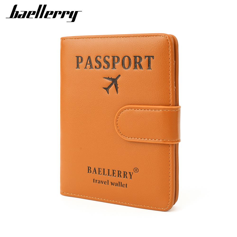 

Сумка для паспорта унисекс Baellerry, многофункциональная RFID-держатель для проездных билетов с антимагнитной пряжкой, держатель для паспорта