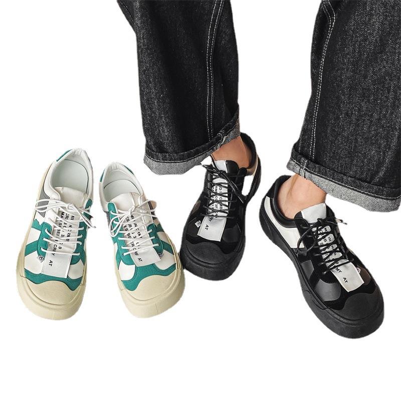 Мода 2024 Новые маленькие белые туфли для мужской повседневной корейской моды Мужские — фото 5