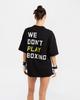 BOXRAW Koszulka Oversize We Dont Play Boxing - Damska W Bxrw-U-Wdpbt-W [Czarny/Żółty] (Wpisz A)