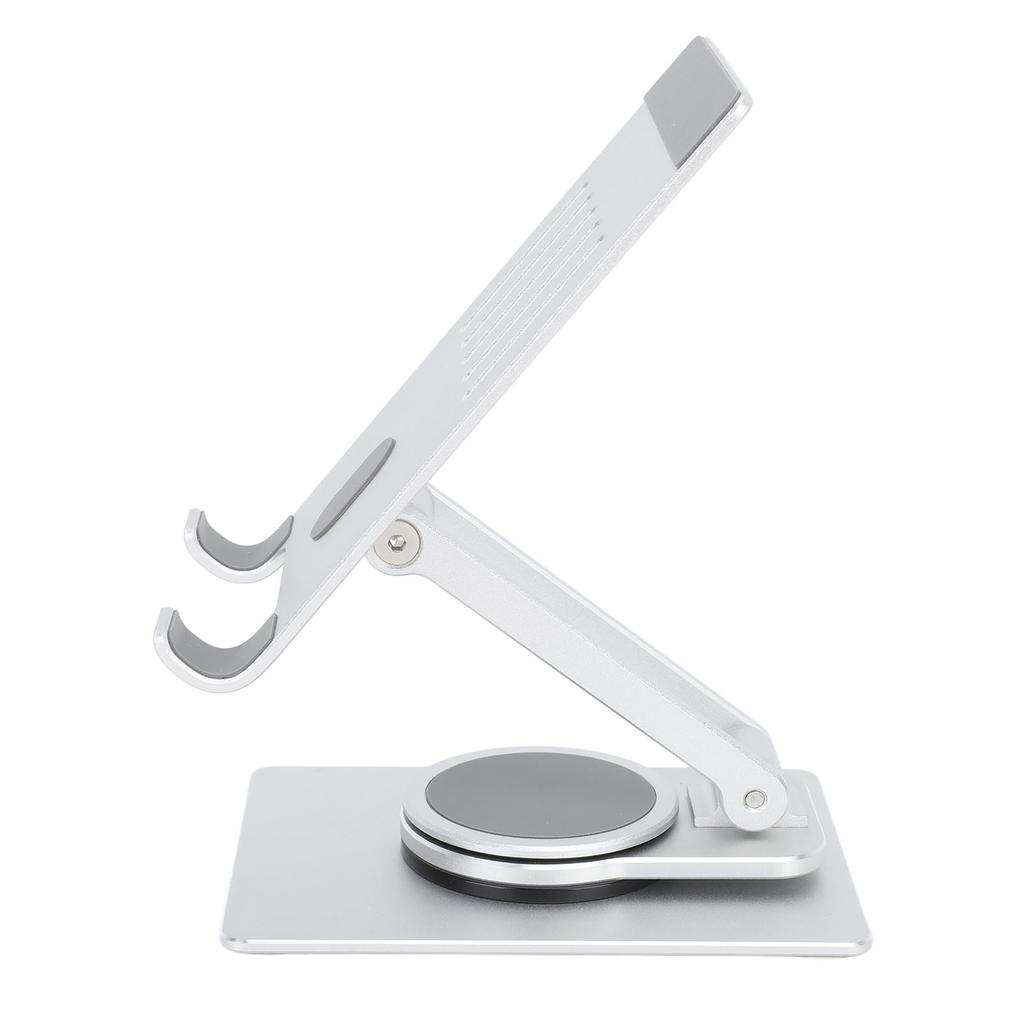 Phone Stand Silver Phone Holder 360 Degrees Rotation Foldable Aluminium Alloy Stable Support Phone Accessory for Tablets