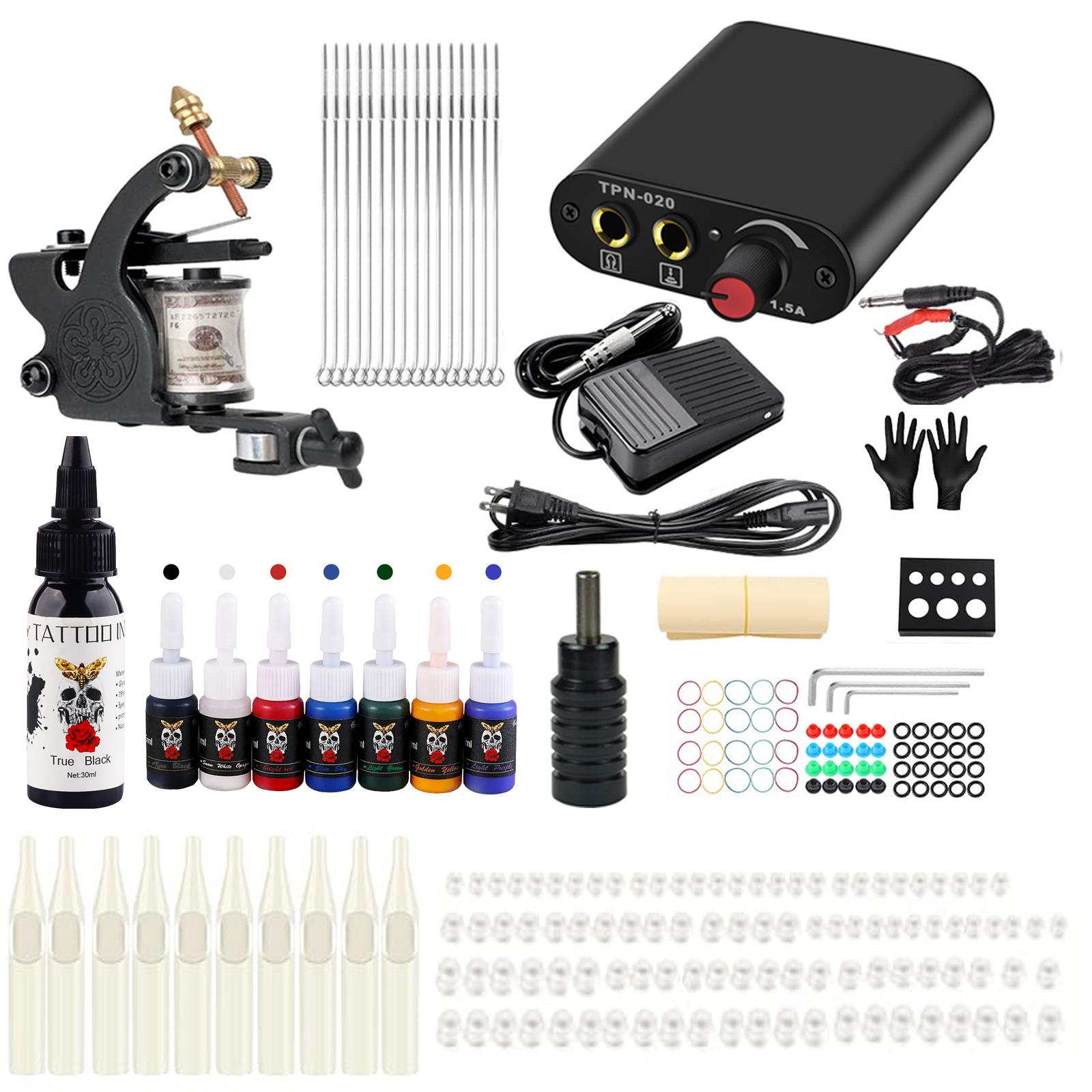 

Набор машин для татуировки с катушкой Mada Machine Traditional Tattoo Machine Set Wire Cutting Machine Fog Machine Tool