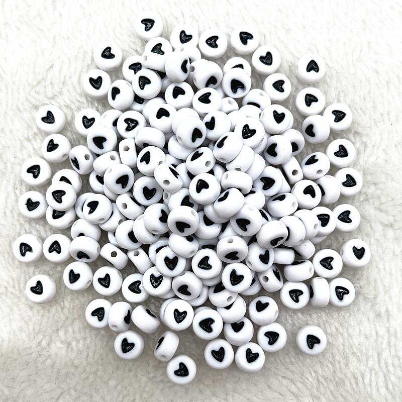 100pcs 7x4mm 6x6mm Mixed Alphabet Letter Beads Charms Beads for Making Jewelry Diy Handmade Bracelets Accessories