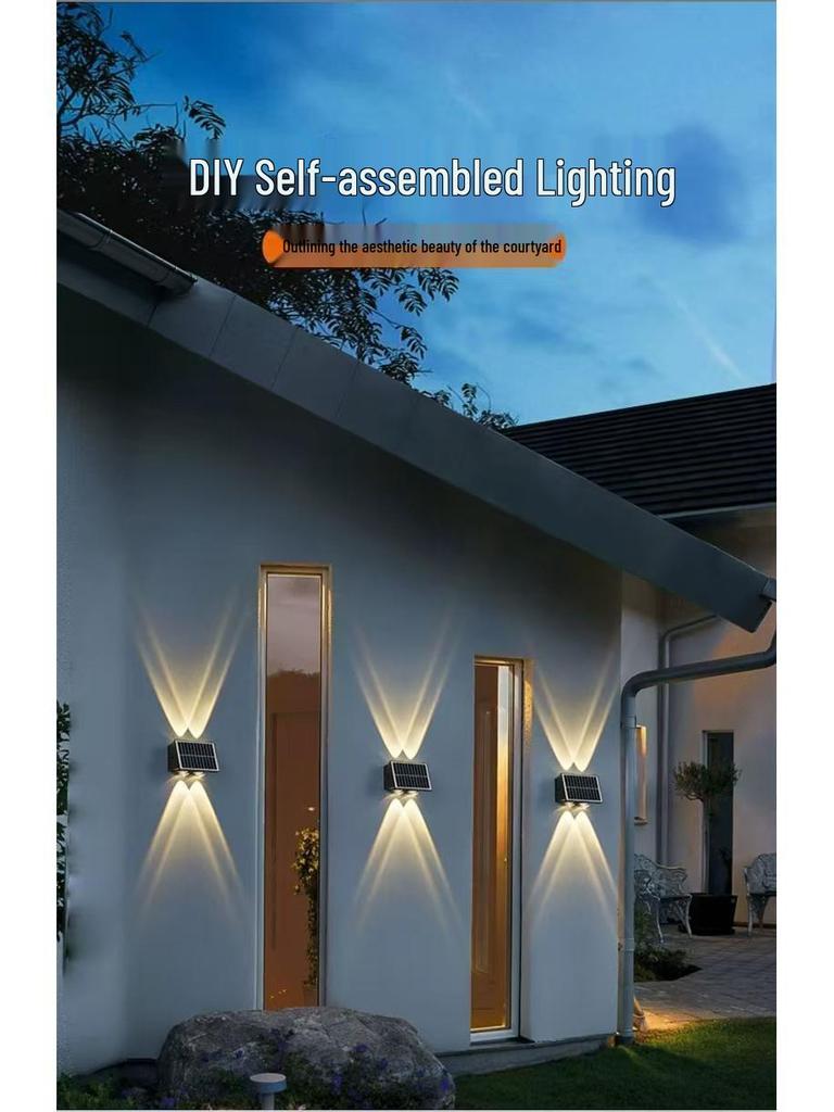 Solar LED Wall Washer Light for Garden & Villa Decor - Zero Electricity Bill