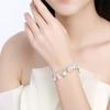 Bracciale da Donna Multi Ciondoli Lega Catena Vuota Colore Solido Moschettone Gioiello da Polso Donna Regalo di Anniversario Braccialetto Leggero