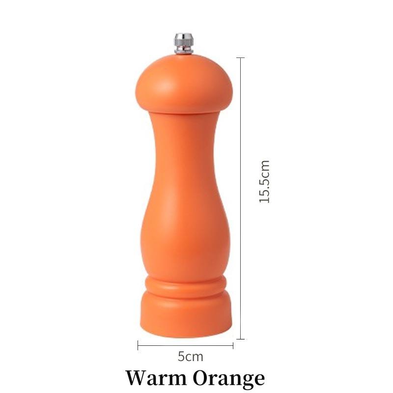 PP Paint Pepper Grinder,Black Pepper Mill,Sichuan Peppercorns,Sea Salt Spice Shaker,Rose Salt Grinder,Kitchen Seasoning Bottle