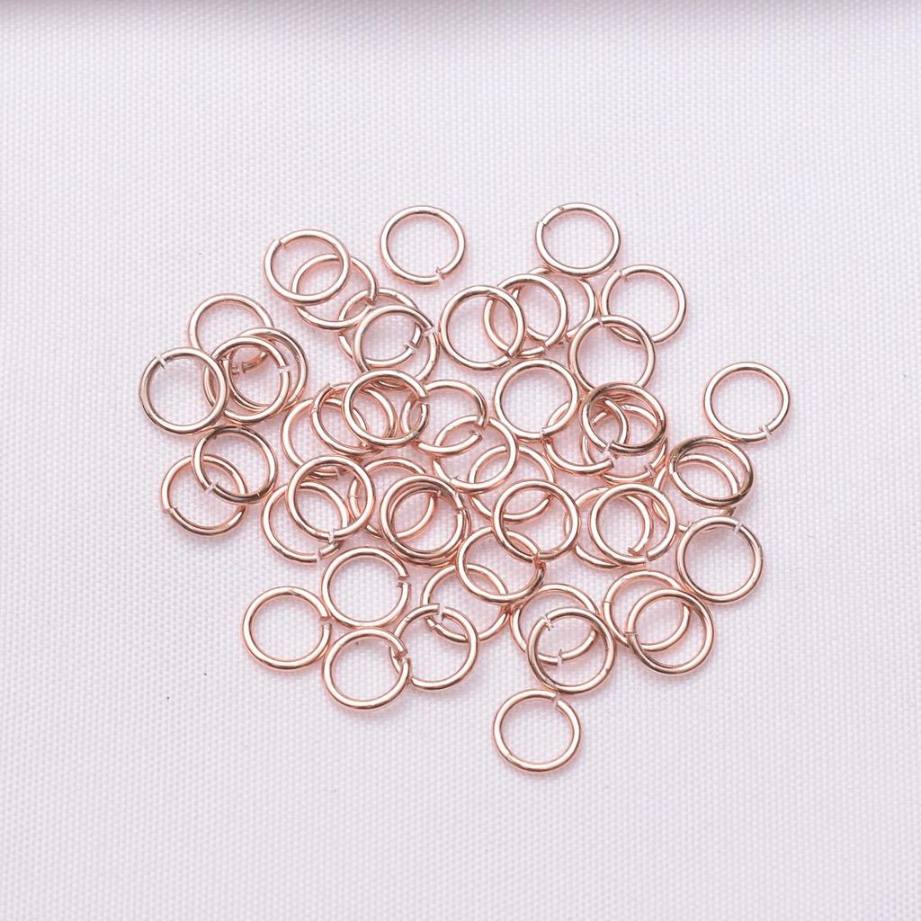 10 g 18 Karat Goldbeutel Farberhaltungsöffnungsring DIY Halskette Armband Verbindungsring Geschlossener Ring Material Schließschnalle Öffnungsring