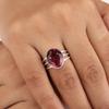 Natural Rhodolite Gemstone Silver Ring 925 Sterling Silver Jewelry, Handmade Rhodolite Ring, Partywear Women Jewelry, Thanksgiving Gift RR-73-4