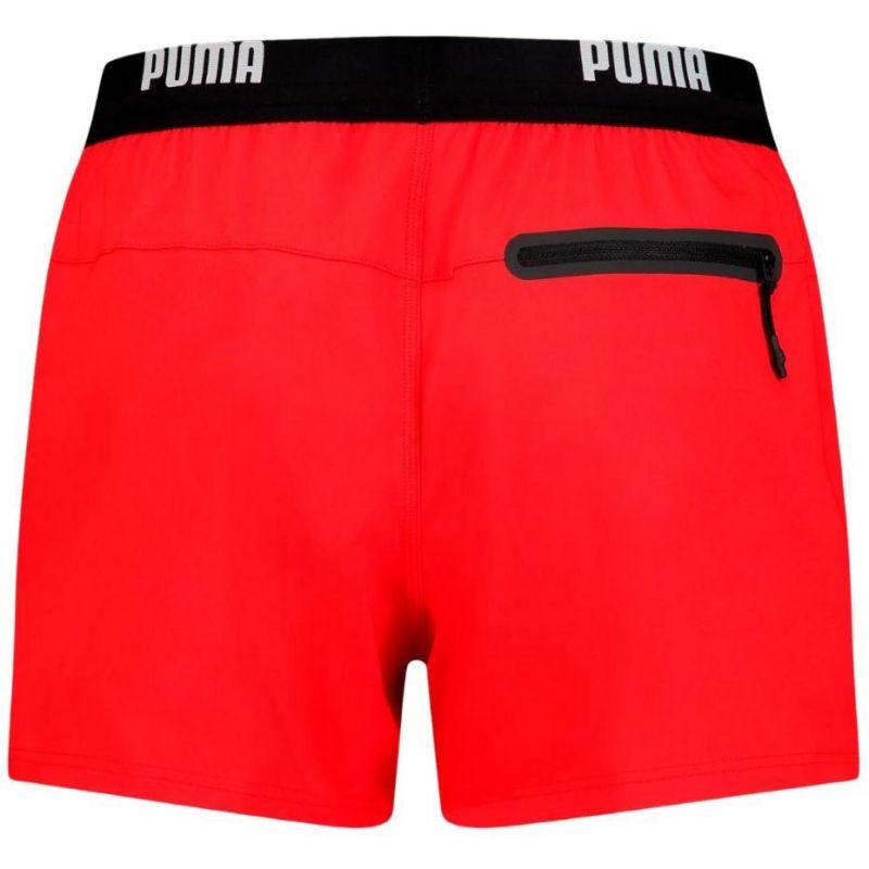 PUMA swim logo swim shorts quick-drying red