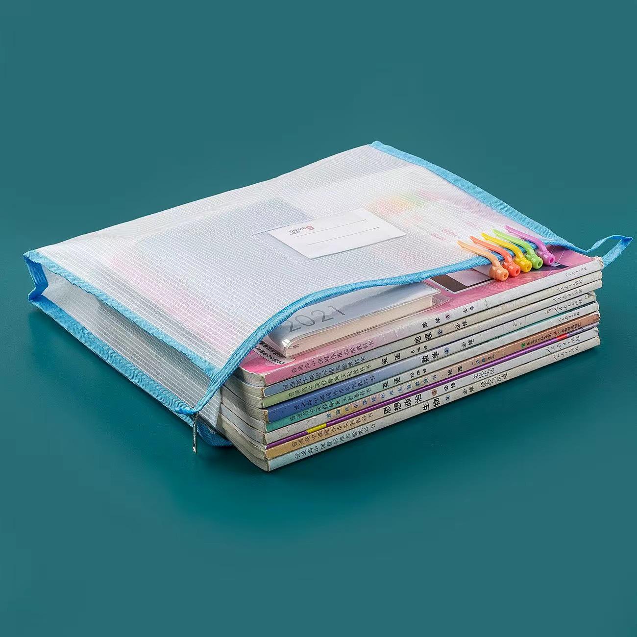 

Expanded A4 EVA Zipper Art Bag with Sticker Sleeve Single Layer (34x24.5x5 cm)