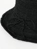 Beams Boy Abaca Crochet Hat, Women's, Black, One Size
