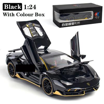 1/24 Lamborghini In League Car Sportive Diecast Sound Model & Light Pull Back Car Toy pro děti Hot Wheel LP770