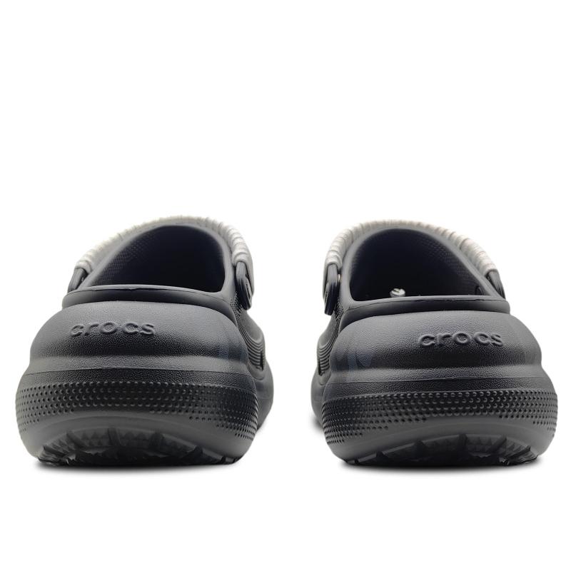 Crocs Classic Crush Soul Flame Flame Trendy Fashion Clogs Unisex Black