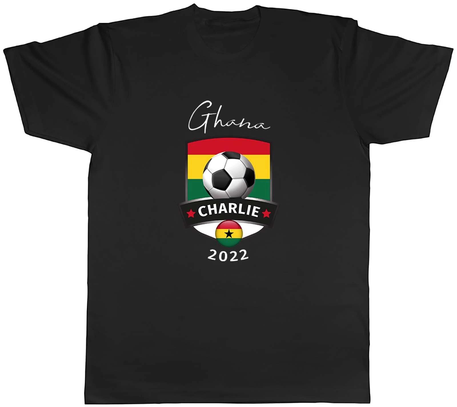 Personalised Mens T Shirt Ghana Football World Cup Shield Unisex Tee Gift XXXL
