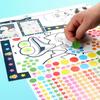 1 Stücke Lustige Puzzle Dot Aufkleber Für Kinder Niedliche Cartoon-Tier Zeichnung Mosaik Aufkleber Kinder Frühe Pädagogische Geduld Training Spielzeug