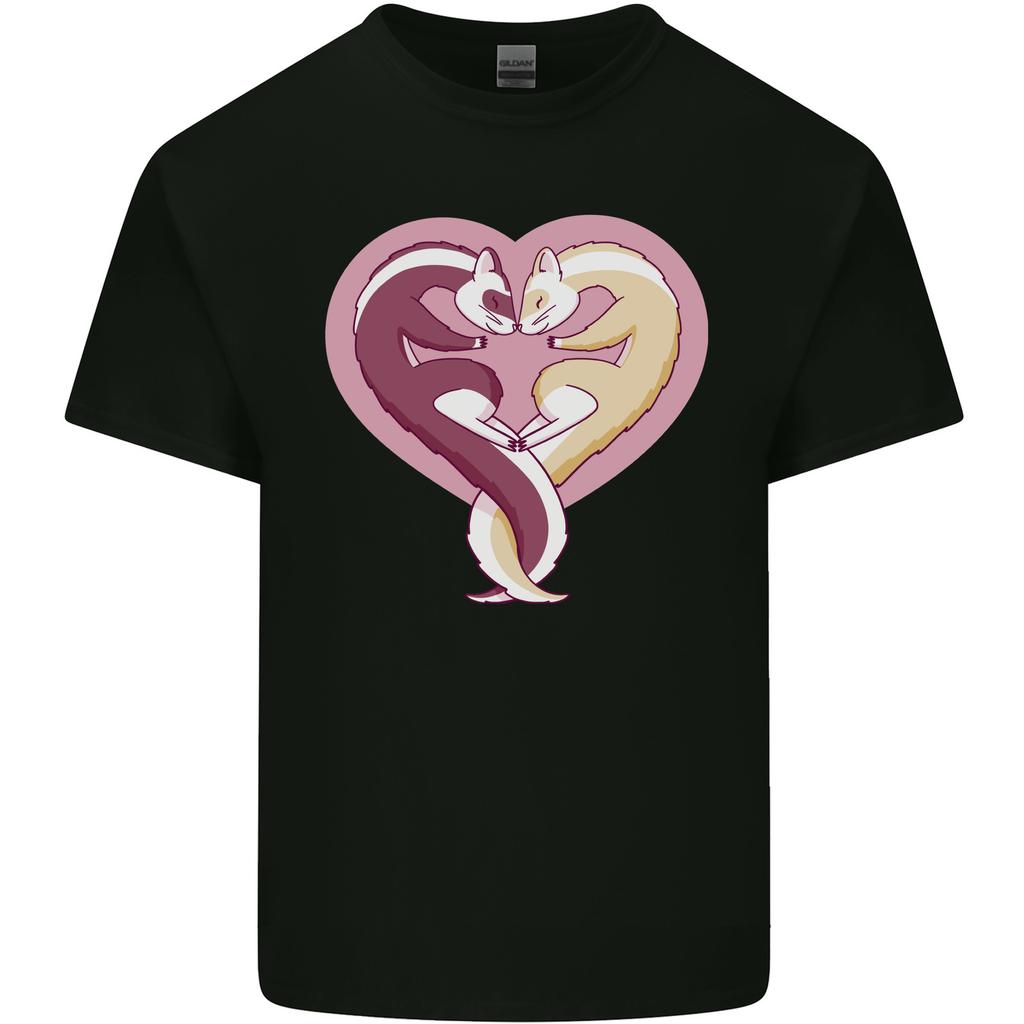 Ferret Heart Unisexs Light Cotton TShirt