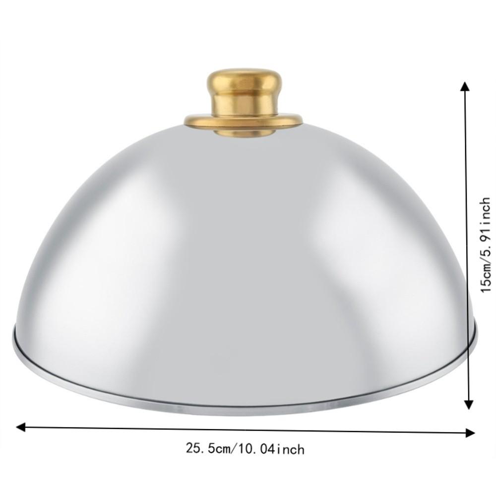 10 Inch Dome Platter Cover Stainless Steel Basting Cover Lid Food Cover Dome Picnic Serving