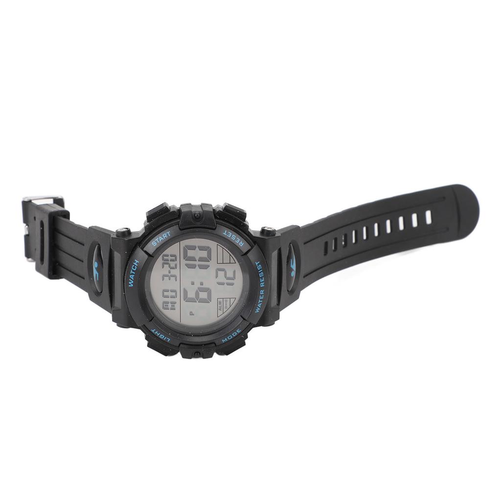 Men Digital Watch with Calendar and Alarm Clock Waterproof Nightlight Electronic Sports Watch for Outdoor Activities
