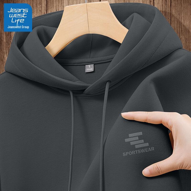 JEANSWEST LIFE Men's Basic Hooded Pullover