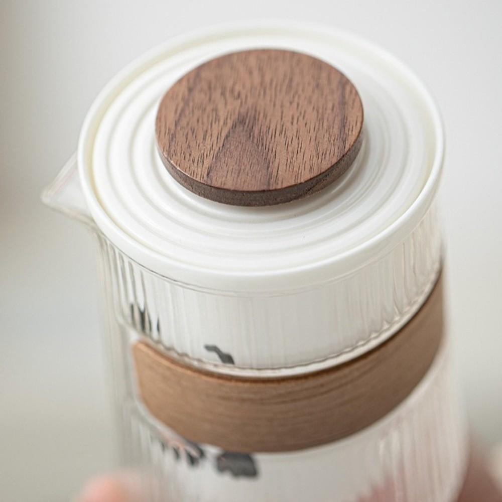 Cartoon Panda Tea Set Cute Chinese Congou Tea Set Ceramic Cups Ceramic Teapot Outdoor Camping