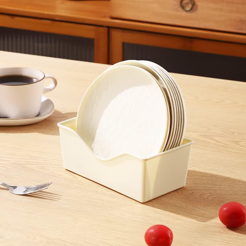ZISIZ Rock-Patterned Stone Snack & Bone Dish Set