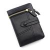 Women's Classic Vintage Style Short Wallet, Leather Card Holder, Coin Purse, Clutch Bag
