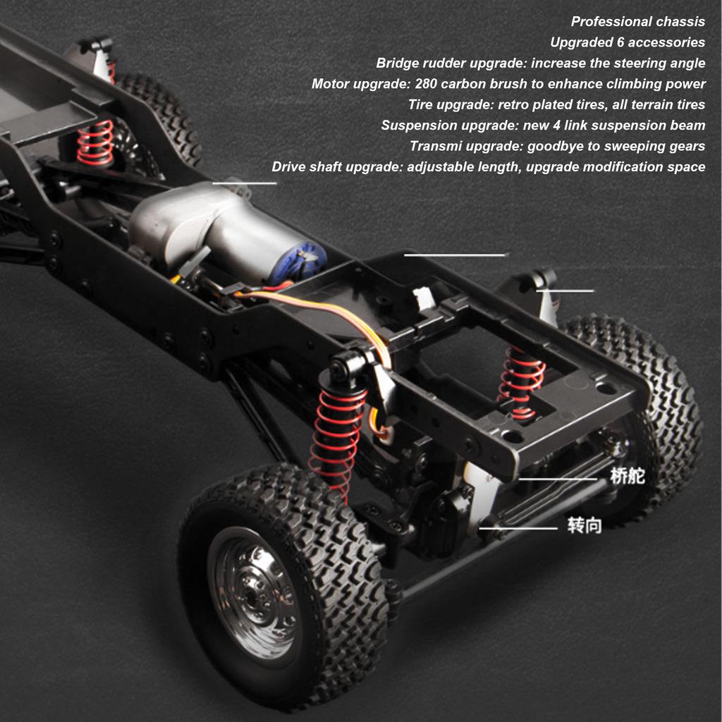 1Celsius12 2.4G Full Scale 4  Truck Climbing Car RC Toy Off Road Vehicle Racing Car Toys for Boys