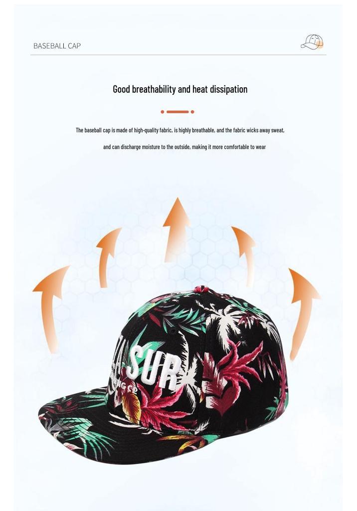 Custom Embroidered Fashionable Sun Protection Duckbill Beach Hat