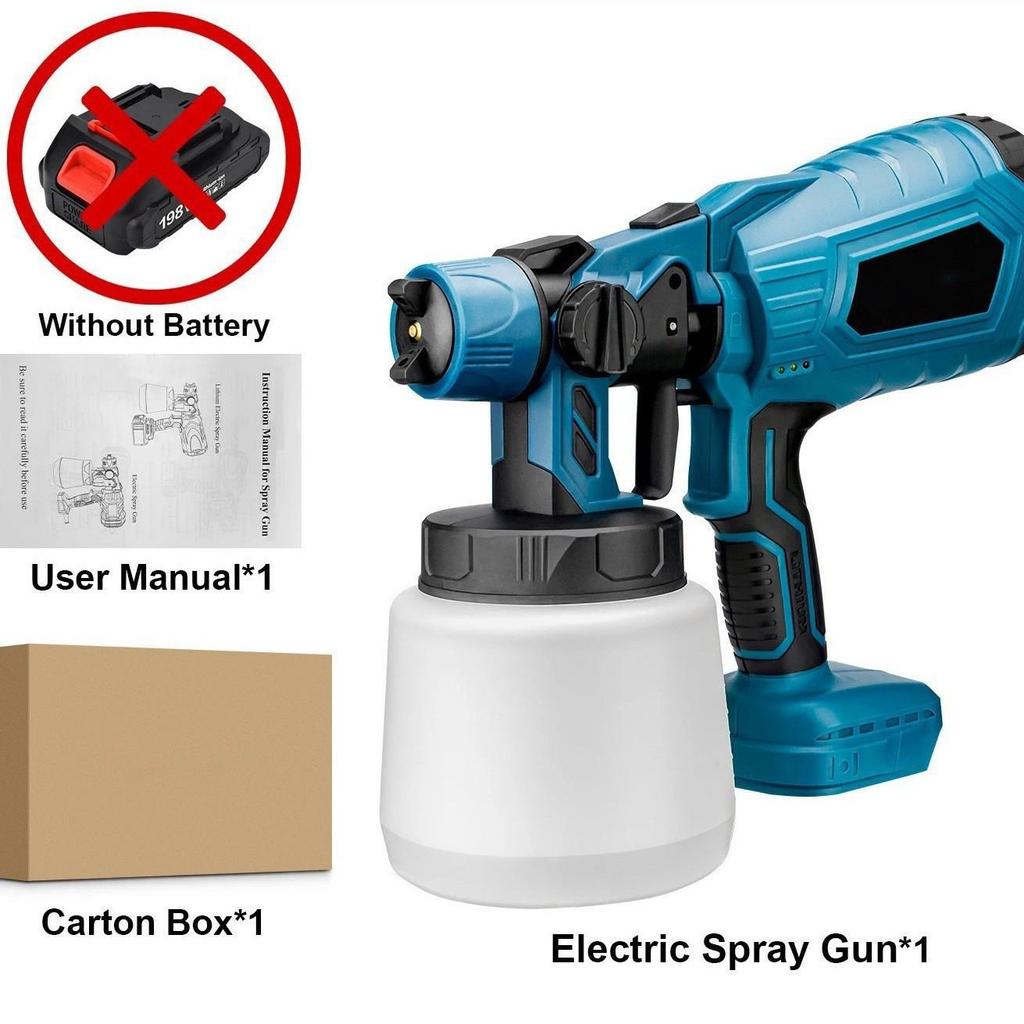 Portable Electric Paint Spray Gun - Multifunctional High-Pressure Atomization Tool