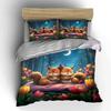 Forest Animal Bedding Set Decoration Multiple Sizes Kid'S And Adults' Bedroom Exquisite 3Pc Bedding Set, Gift