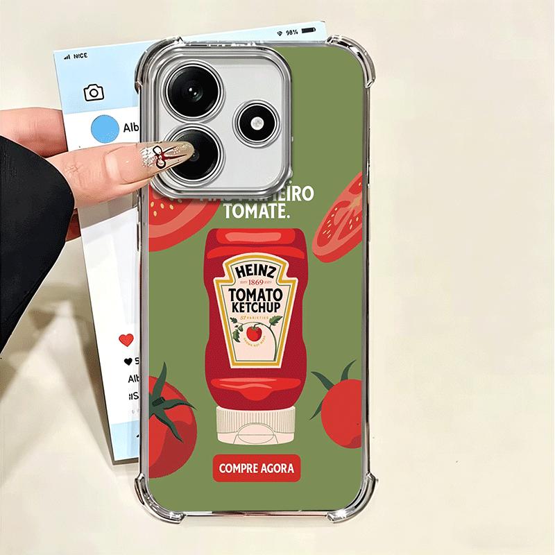 Lamm Heinz Tomaten Ketchup Weiche Handyhülle Für Xiaomi Poco X7 X8 Pro Max X6 X5 X3 F8 Ultra F7 M8 M7 M5S Redmi 15C 15A 15 14C 13C