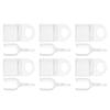 Clear Roller Shade Pull Down Clip Roller Shade Handle Blind Grip Plastic Hem Grip Hardware Rolling Curtain Accessories