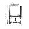 4Pcs For Chrysler 300 Carbon Fiber Interior Transmission Cupholder Cover Trim