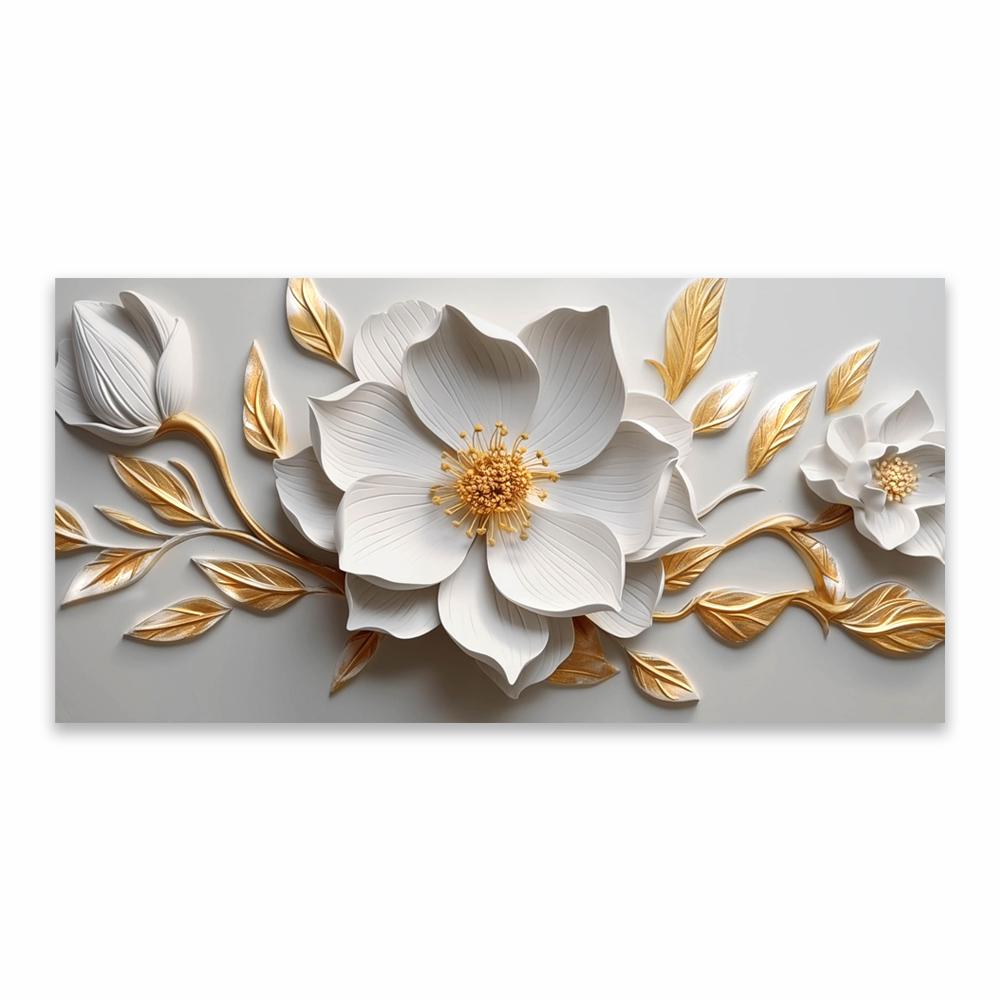 Bedroom Modern Wall Art Prints Black And White Flower Wall Art Poster Large Canvas Painting Decoration Women's Bedroom Decor