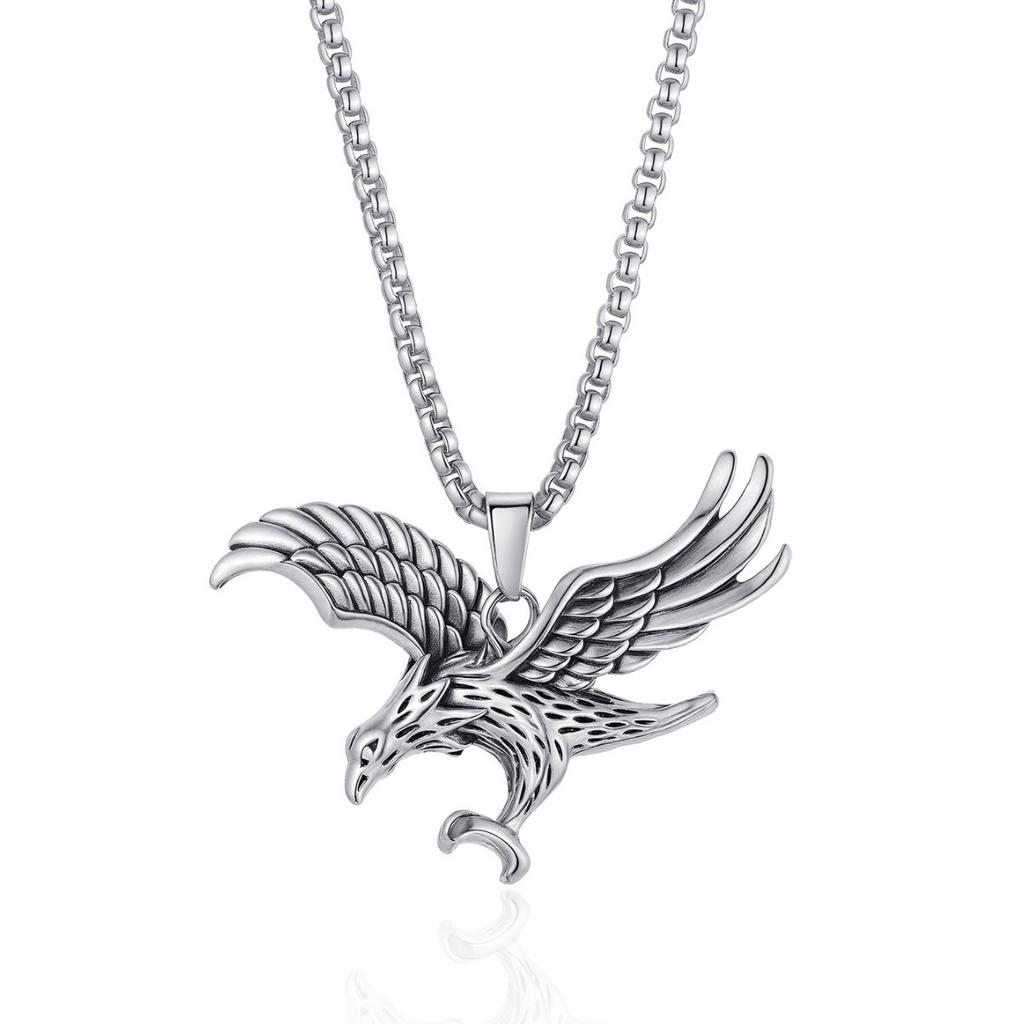 Elegante Ciondolo Aquila ad Ali Spiegate da Uomo, Versatile