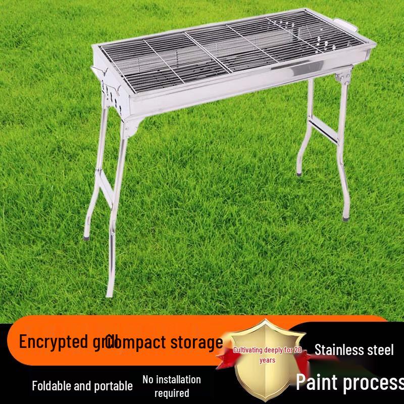 

Beifu Large Portable Stainless Steel Charcoal BBQ Grill