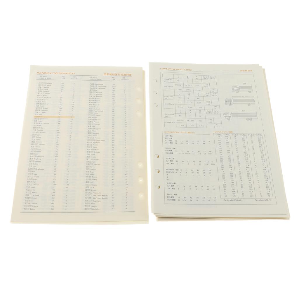 Wide Ruled Loose Leaf Filler Paper,8.19×5.59inch,6 Ring A5 Size