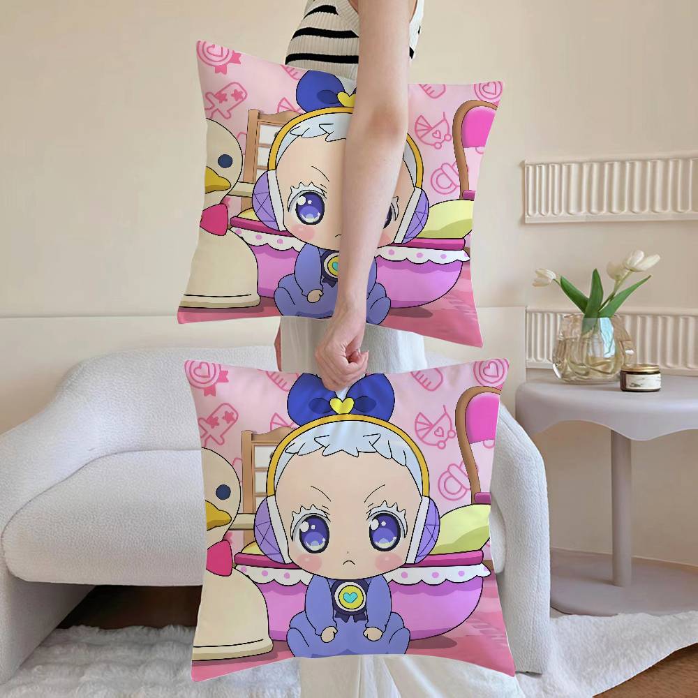 Anime P-Pripara Pillow Case Sofa and Living Room Decorative Cushion Covers Dust-proof and Mite-proof Invisible Zipper