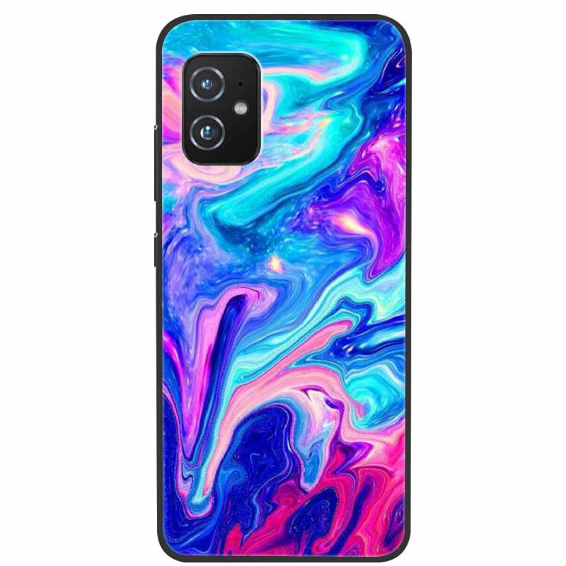 For Asus Zenfone 8 ZS590KS Cases 5.9 " Marble Soft TPU Silicone Phone Covers For Asus Zenfone8 ZS590KS Back Cases Fundas Coques