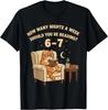 Funny Cat Reading 6-7 Meme English Teacher Book Lover Humor Unisex T-Shirt