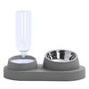 Pet Feeder 2 in 1 Ciotola per l'alimentazione degli animali domestici, Distributore automatico di acqua per cani e gatti con ciotole in acciaio inossidabile rimovibili Forniture per animali domestici