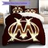 OM Bedding Quilt Set Quilt Cover Pillowcase Home Decoration Birthday Gift (1 * duvet cover + 2 * pillowcase, without core)