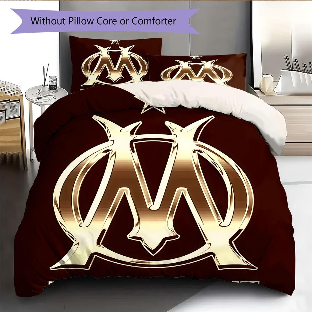 OM Bedding Quilt Set Quilt Cover Pillowcase Home Decoration Birthday Gift (1 * duvet cover + 2 * pillowcase, without core)