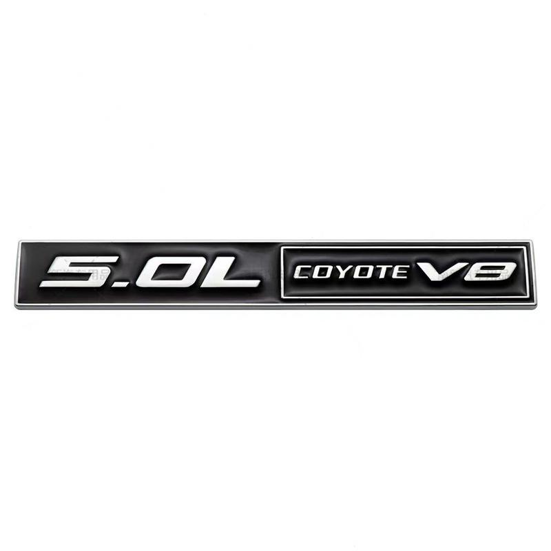 Ford Mustang 5.0L COYOTE V8 Metal Emblem - Car Modification Fender Sticker