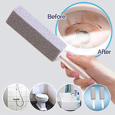 Pumice Long Handle Toilet Brush No-Slip Sturdy Cleaning Toilet Brush for Floor Bathroom Toilet Cleaning