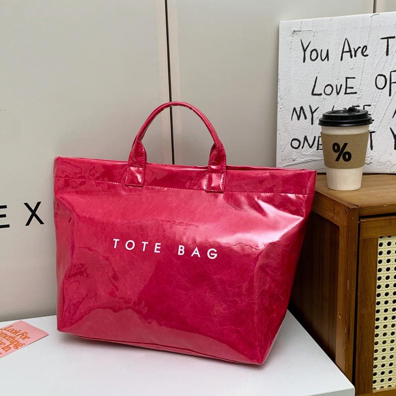 2025 Women's Large Capacity Transparent PVC Handbag - Fashionable, Water-repellent, Simple Style