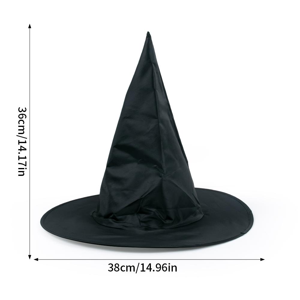 

1/3pcs Halloween Witch Hat Halloween Party Cosplay Costume Accessory Black Wizard Hat Floating for Home Yard Hanging Horror Prop 1pcs